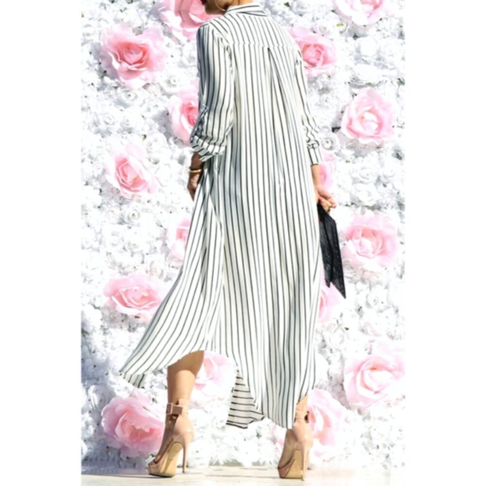 NIP White Buttoned Maxi Dress - Work Wardrobe